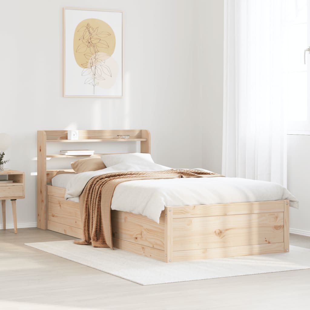 Sengeramme med hodegavl 75x190 cm heltre furu