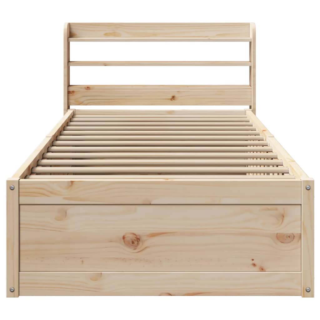 Sengeramme med hodegavl 75x190 cm heltre furu