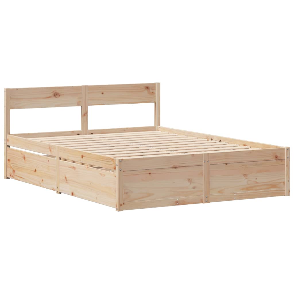 Sengeramme uten madrass 150x200 cm heltre furu