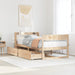 Sengeramme uten madrass 75x190 cm heltre furu