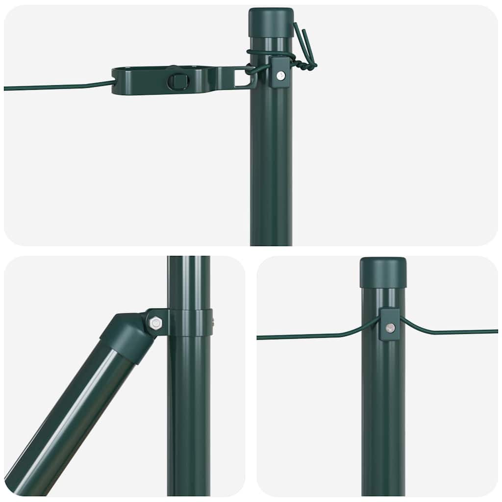 Gjerdepåle 26 pcs grønn 3,2 x 3,2 x 80 cm