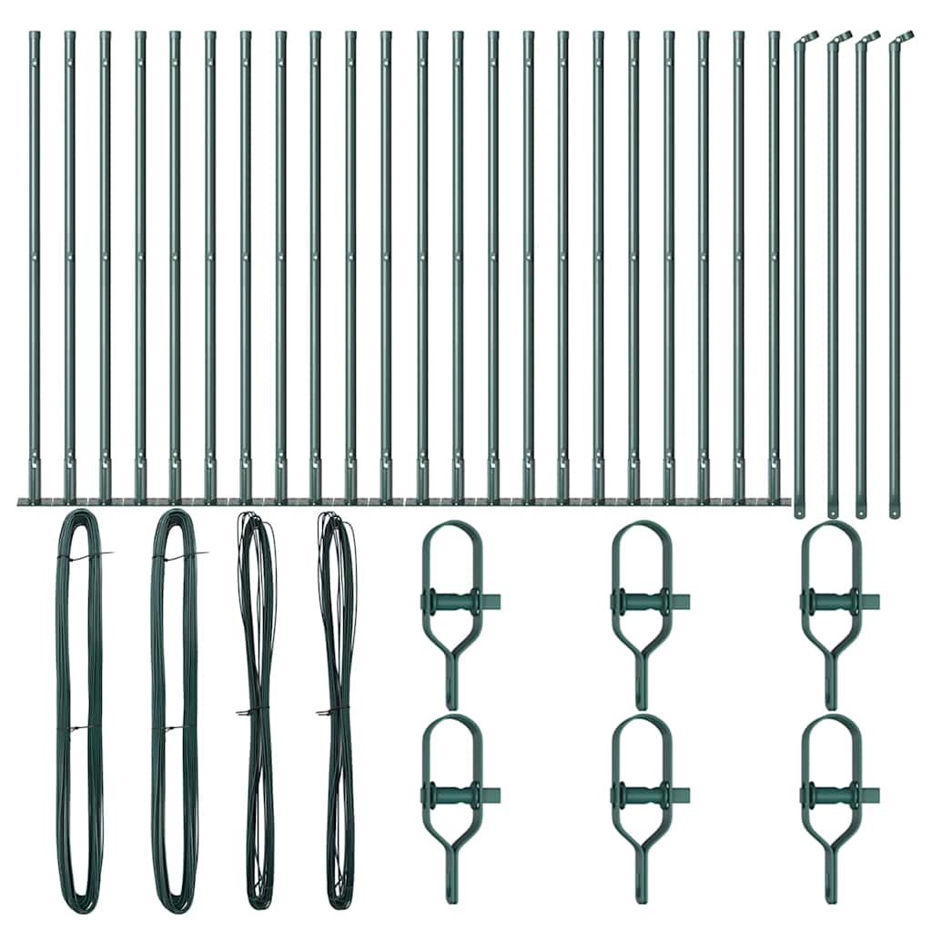 Gjerdepåle Annet 26 pcs Grå 3,2 x 3,2 x 70 cm Stål