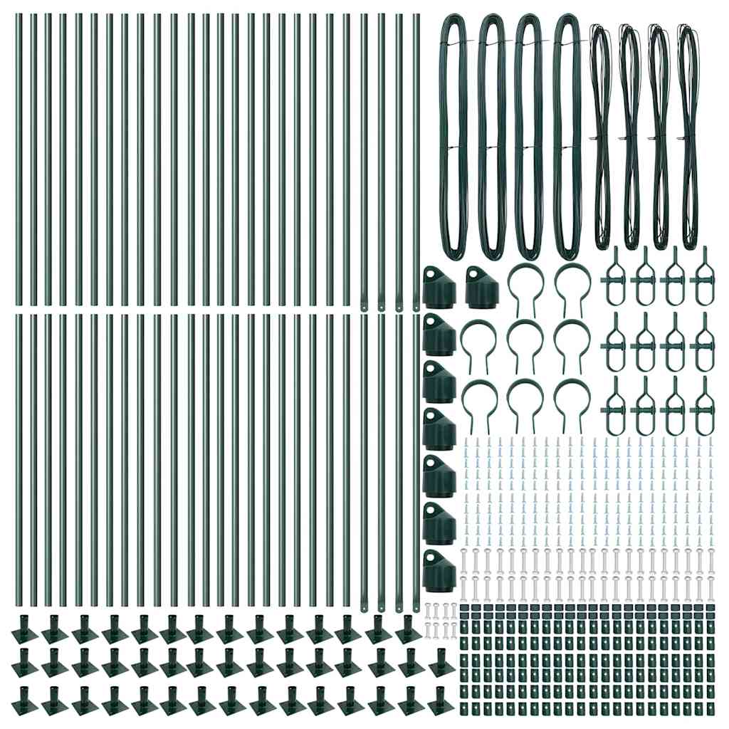 Gjerdepåle Annet 52 pcs Grå 3,2 x 3,2 x 70 cm Stål