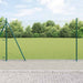 Fence Post med betongfot 26 stk. Grønn Pulverlakkert stål