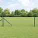 Utendørs Kjedehegn med Spiker 25 x 0,4 m PVC-belagt stål Grønn