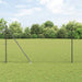 Kjedefence med topper 10 x 1,5 m PVC-belagt stål Grå Mesh