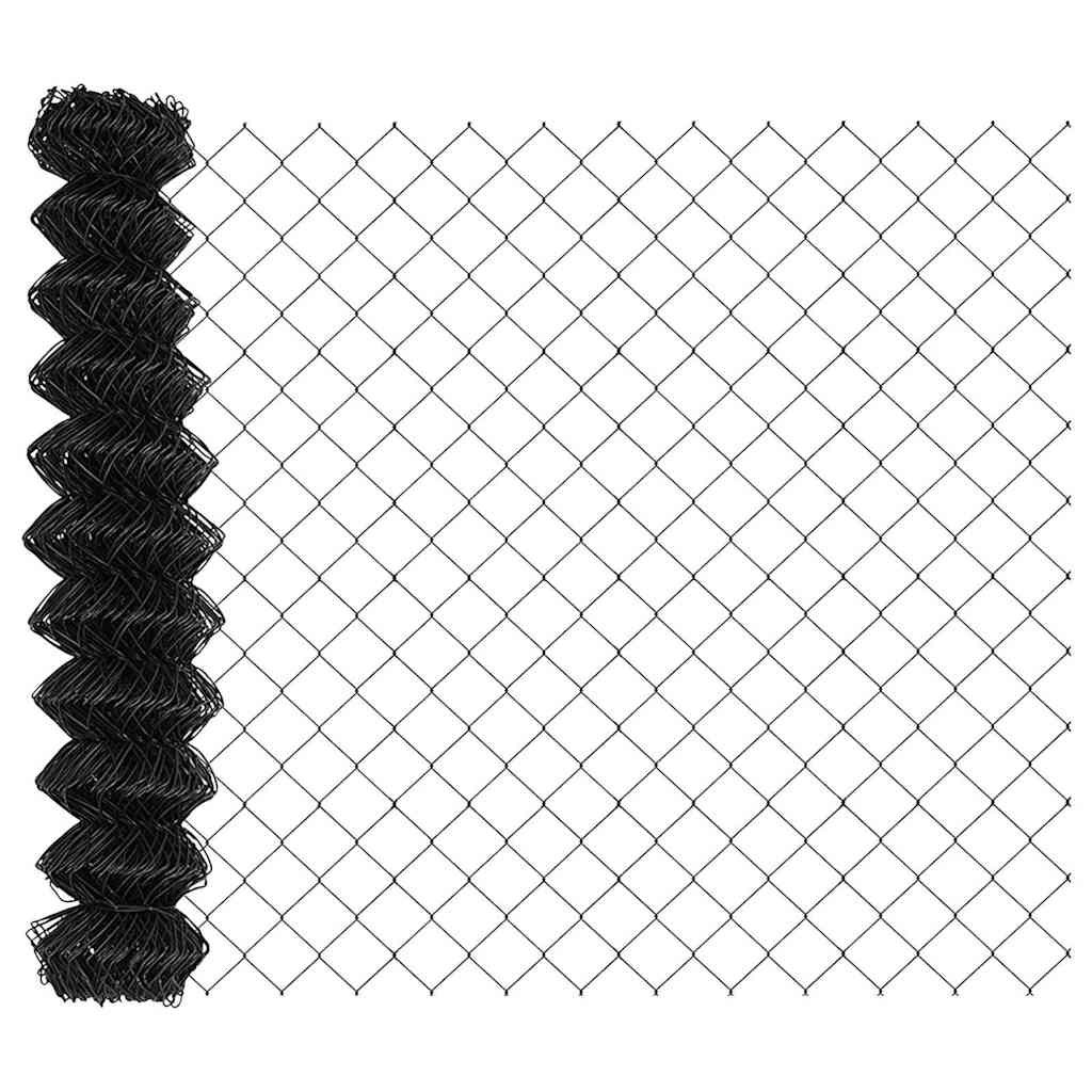 Gjerdepåle Grå 25 x 1,4 m (60 x 60 mm mesh) Stål og PVC