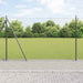 Gjerde med stolpe Grå 1,6 x 10 m Stål og PVC