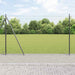 Gjerde med stolpe Grå 1,6 x 10 m Stål og PVC