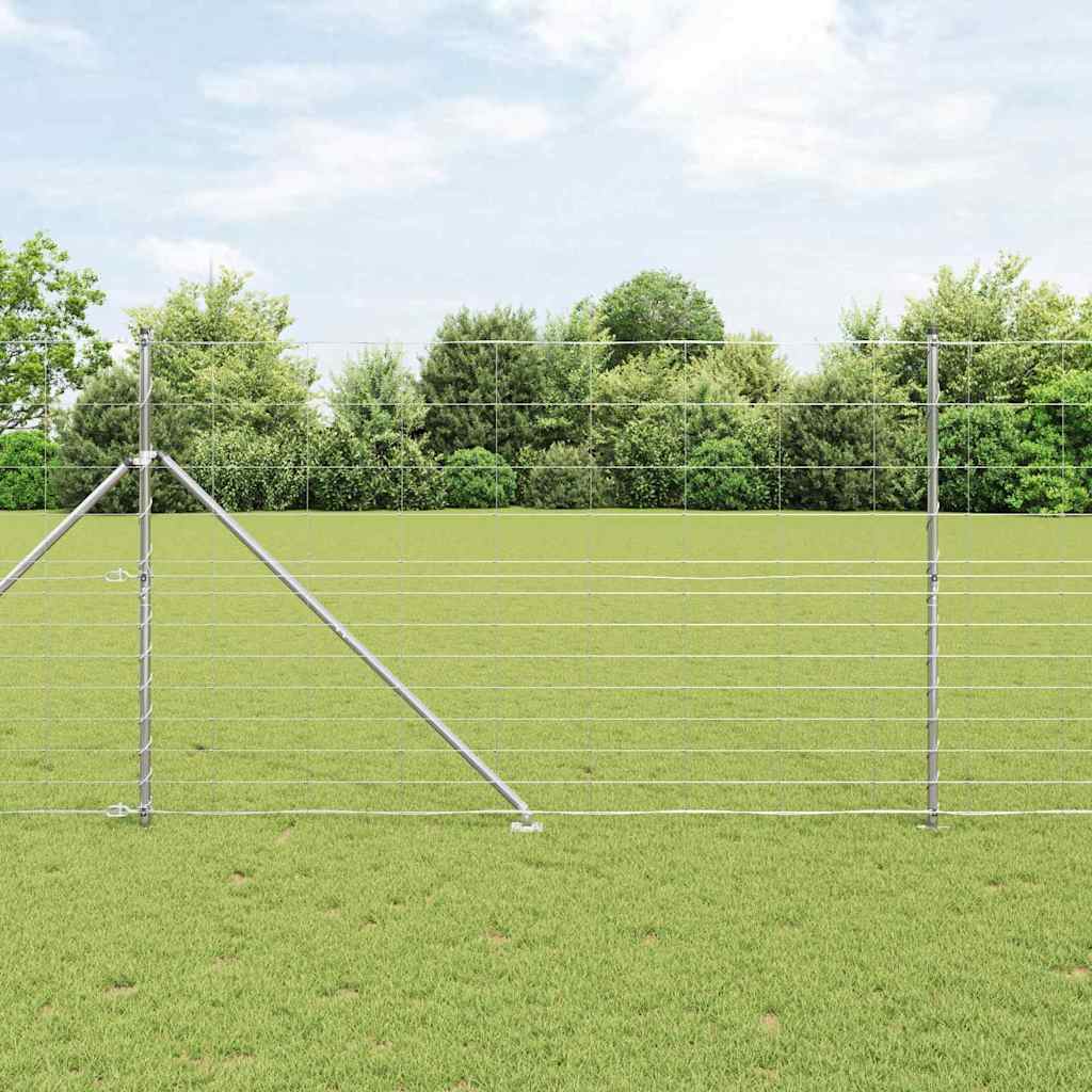 Svweiende trådgjerde med spisser 25 x 1,5 m Galvanisert stål