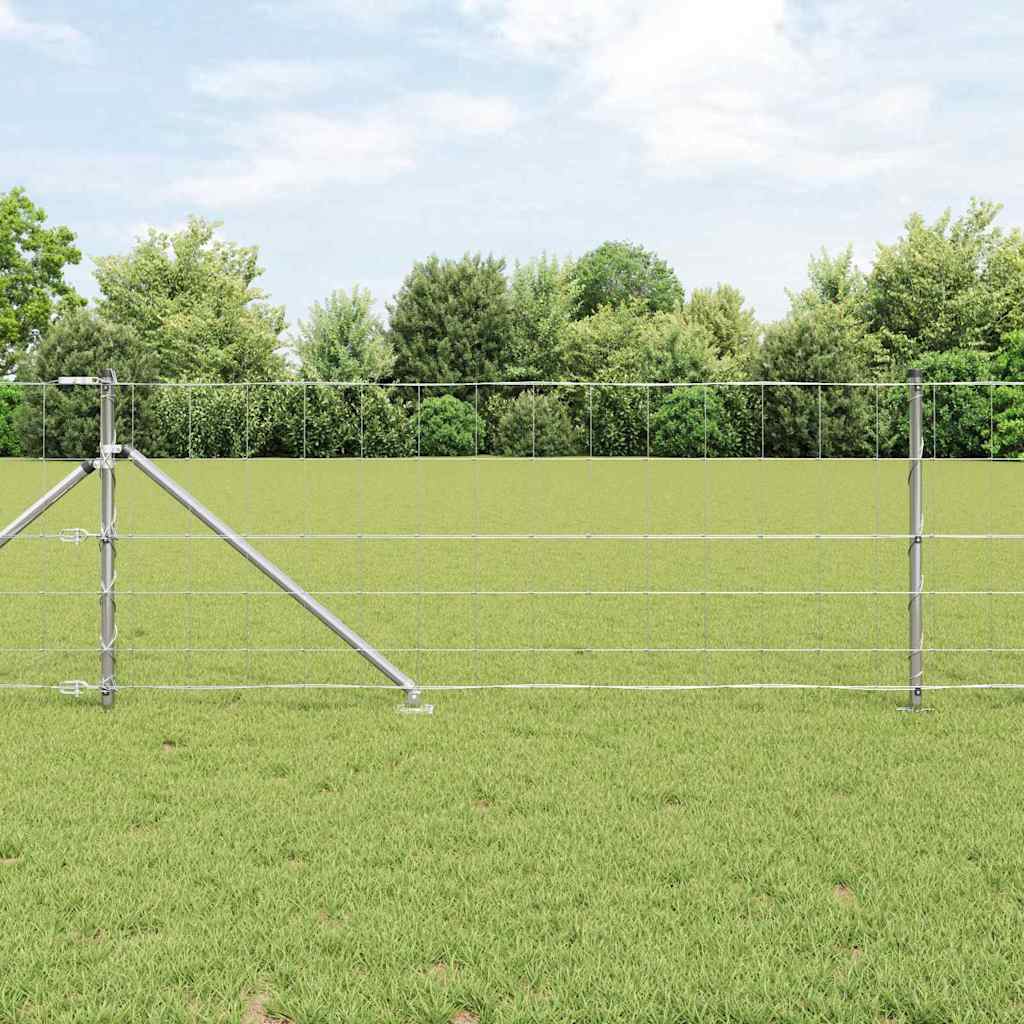 Svweiende trådgjerde med spisser 50 x 0,8 m Galvanisert stål
