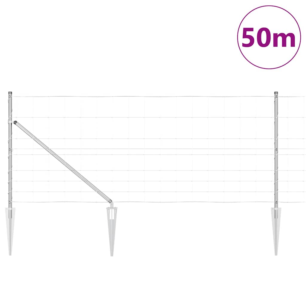 Gjerdepåle Galvanisert 50 x 1 m Stål