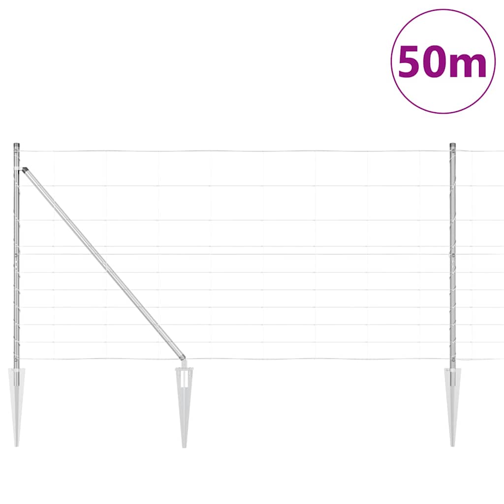 Gjerdepåle Galvanisert 50 x 1,2 m Stål