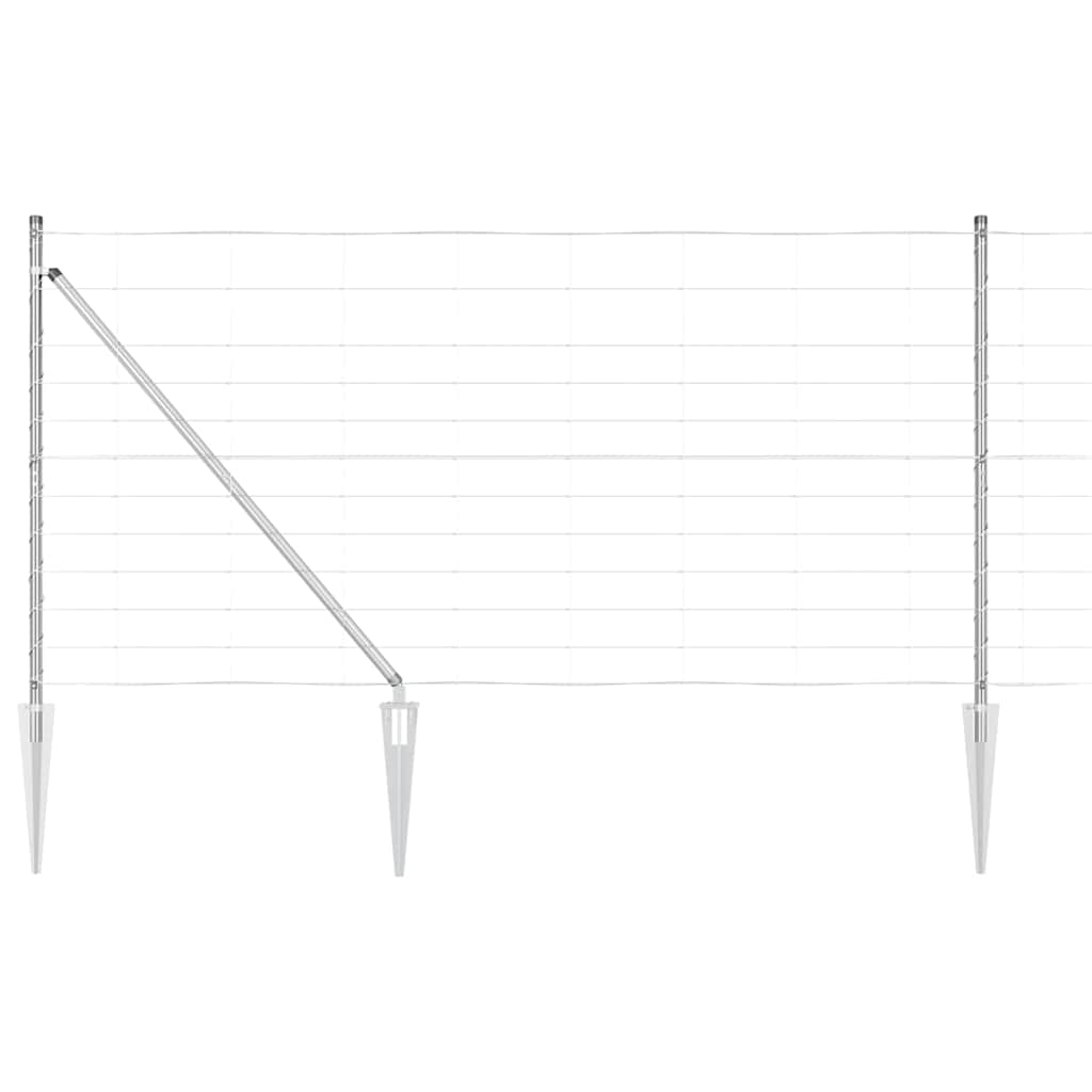 Gjerdepåle Galvanisert 50 x 1,2 m Stål