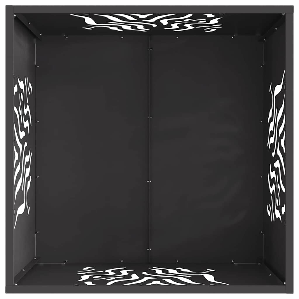 Bålplass Svart 60 x 60 x 40 cm Kaldvalsestål