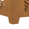 Bålplass Brun 60 x 60 x 40 cm Cortenstål
