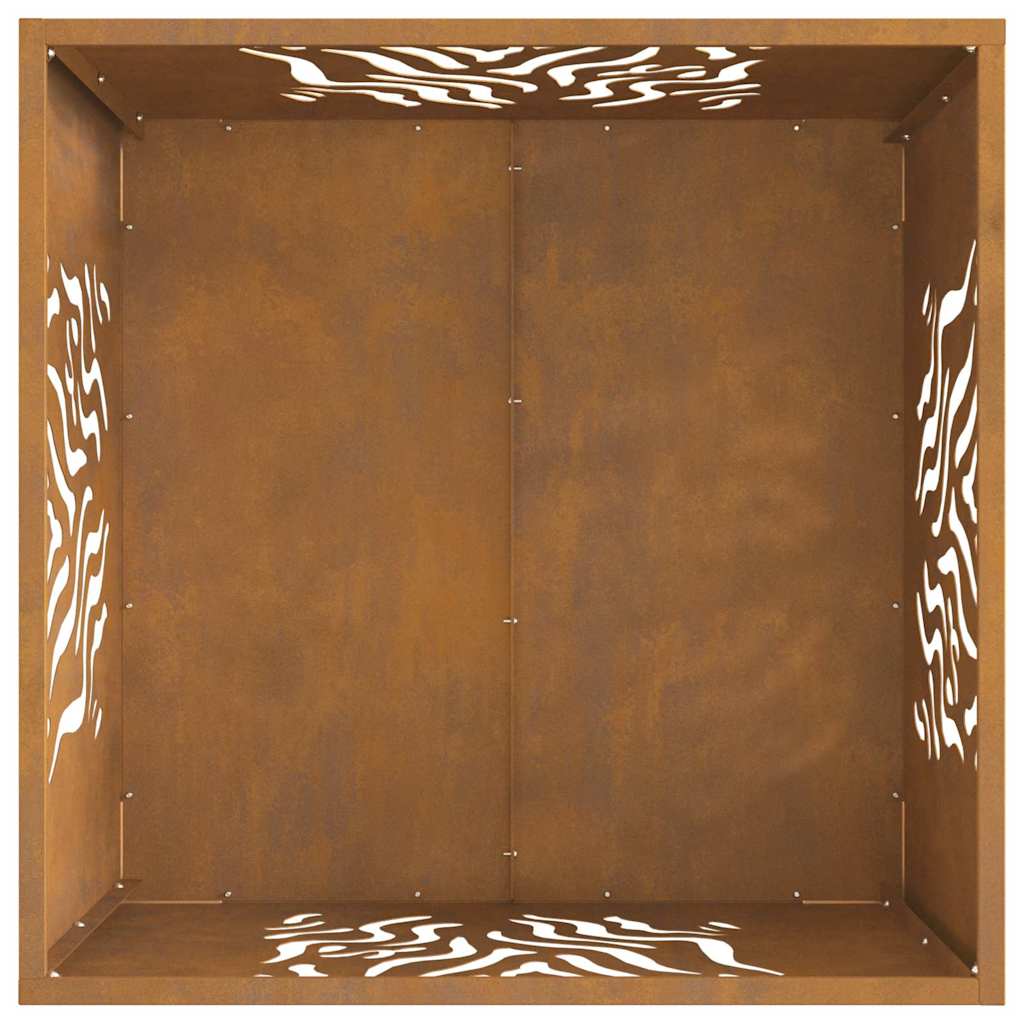 Bålplass Brun 60 x 60 x 40 cm Cortenstål