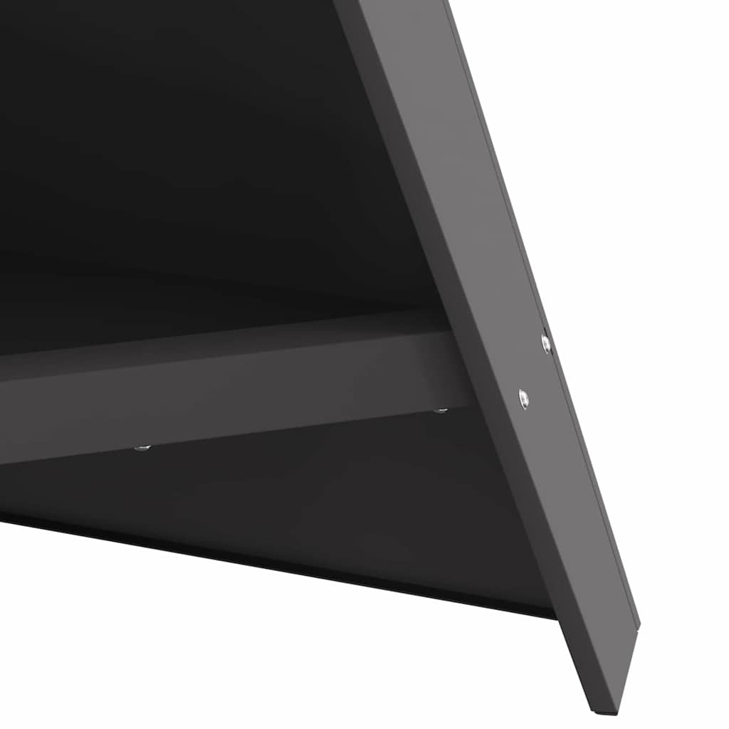 Bålplass Svart 58 x 40 x 100 cm Kaldvalsestål