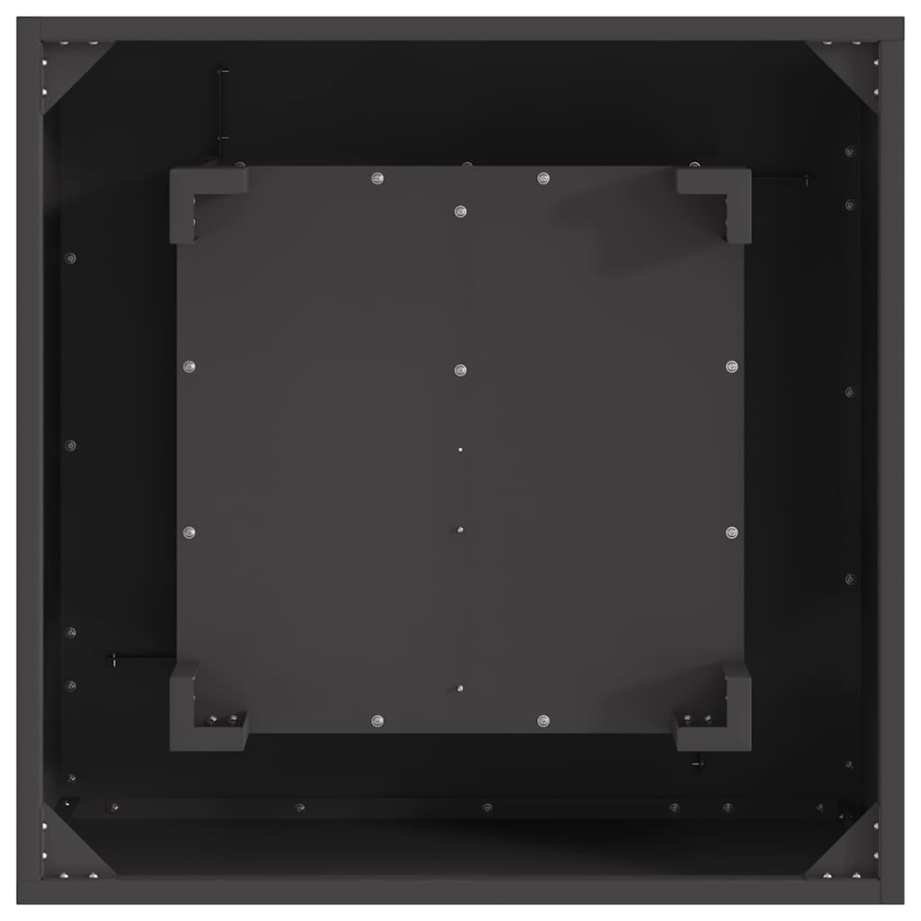 Bålplass Svart 60 x 60 x 30 cm Stål