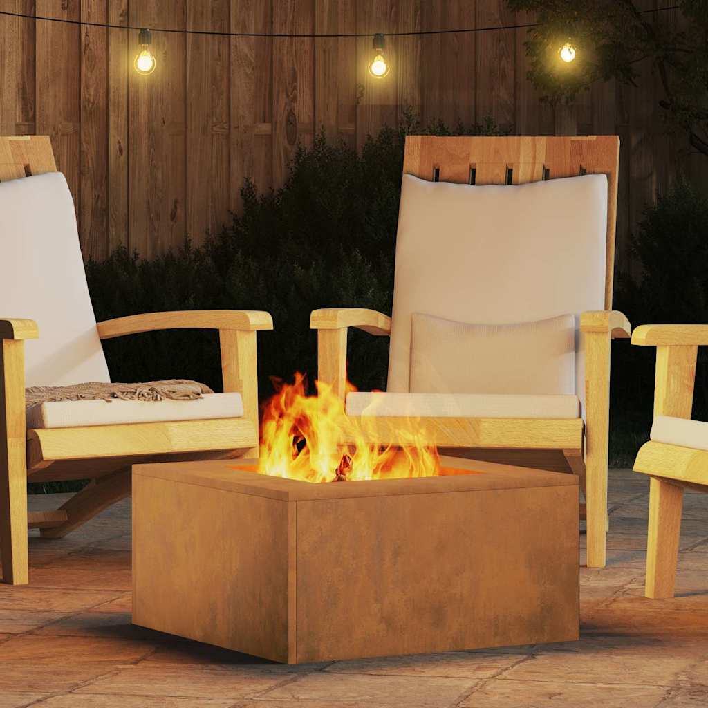 Bålplass Brun 60 x 60 x 30 cm Stål