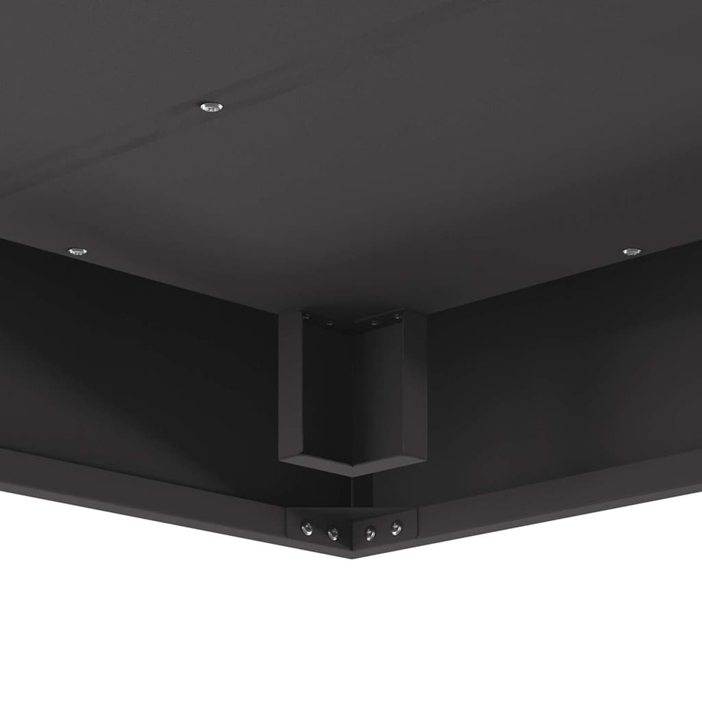 Bålplass Svart 80 x 80 x 40 cm Kaldvalsestål