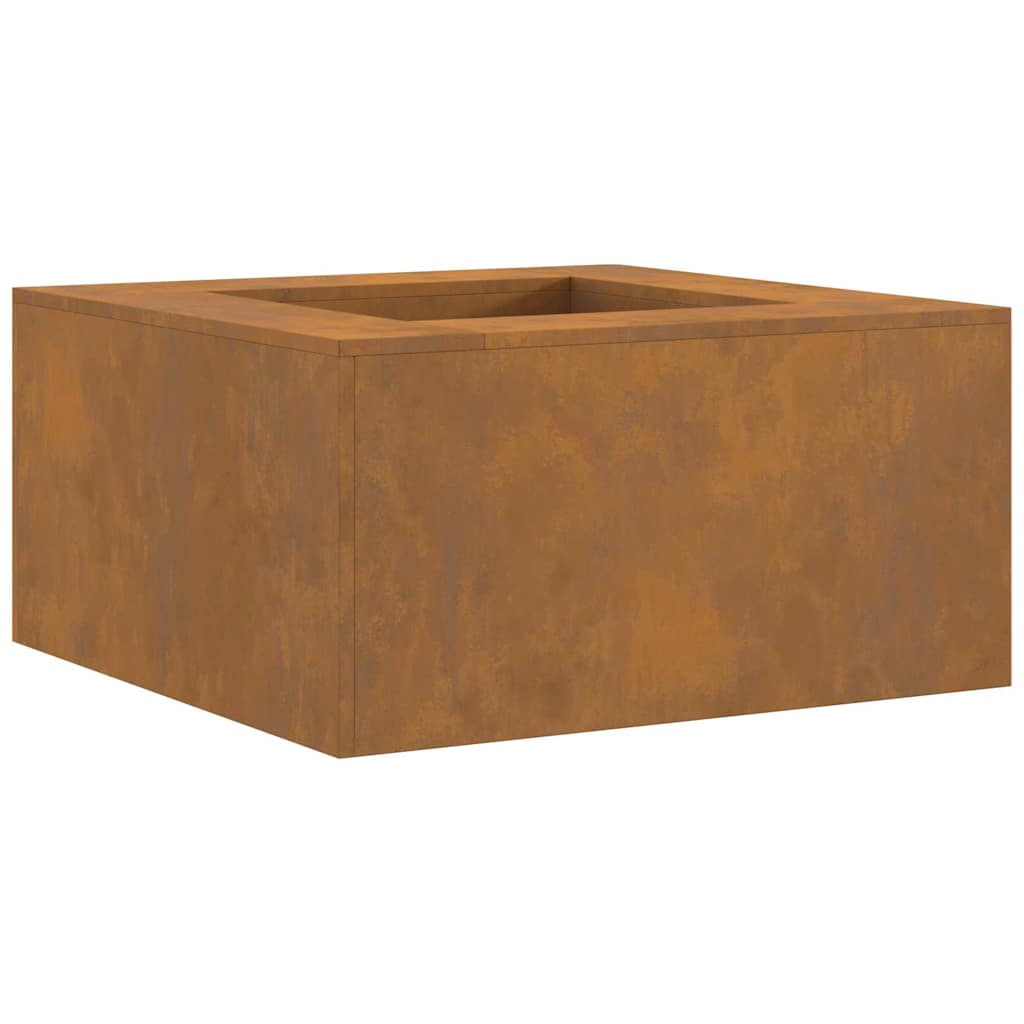 Bålplass Brun 80 x 80 x 40 cm Cortenstål