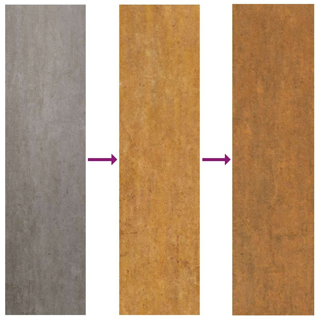 Bålplass Brun 80 x 80 x 40 cm Cortenstål