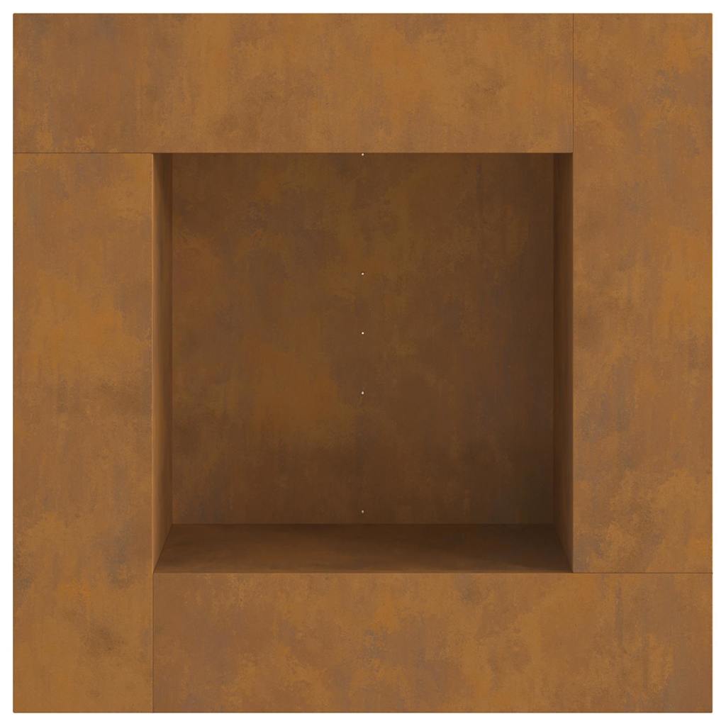 Bålplass Brun 80 x 80 x 40 cm Cortenstål