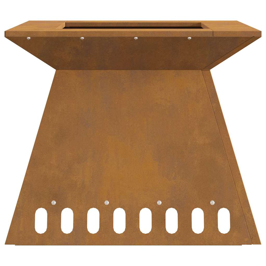 Bålplass Brun 48 x 48 x 40 cm Cortenstål