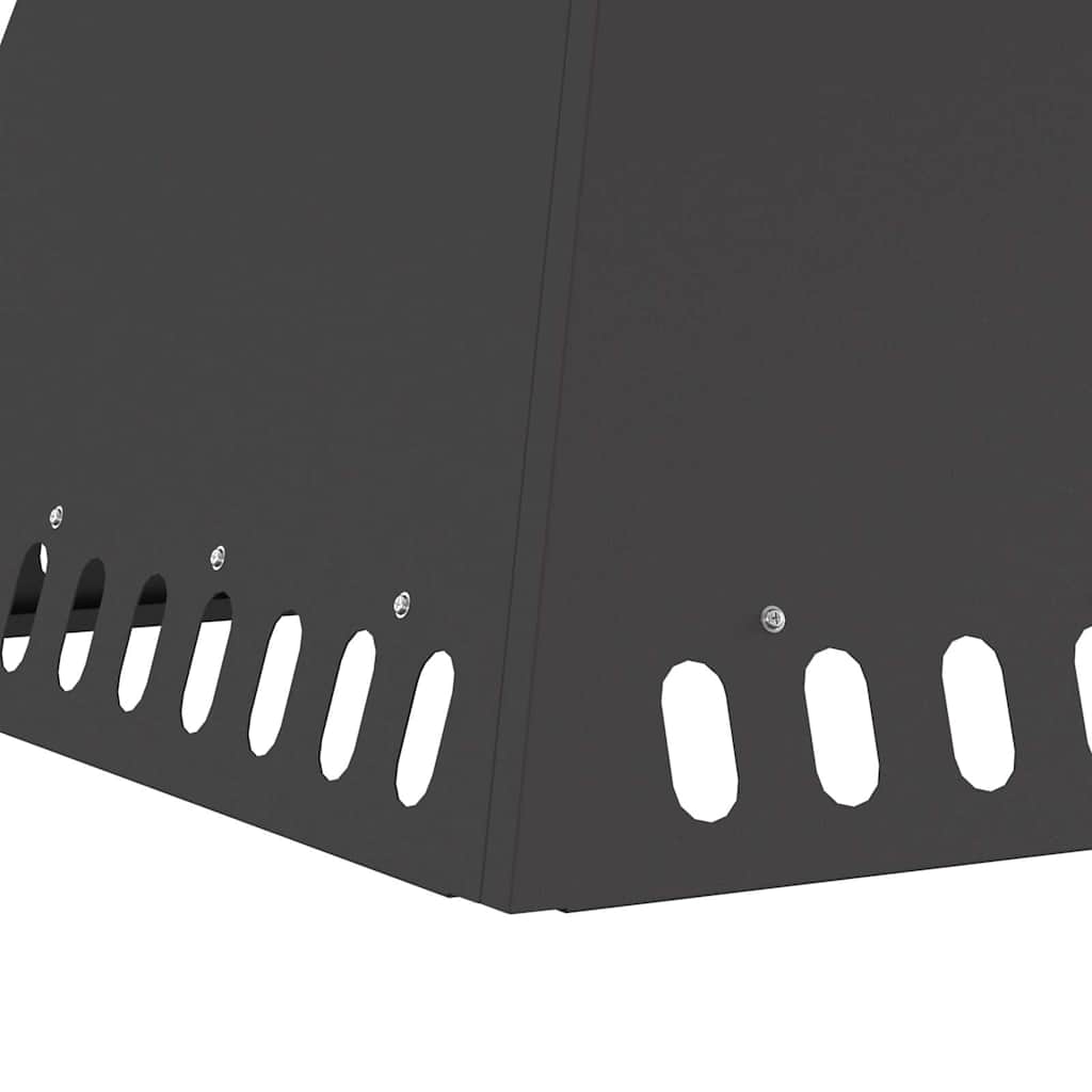 Bålplass Svart 60 x 60 x 50 cm Kaldvalsestål