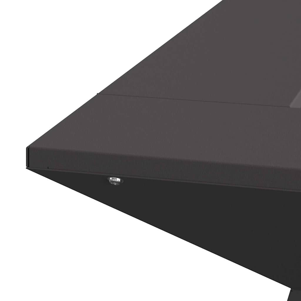 Bålplass Svart 60 x 60 x 50 cm Kaldvalsestål