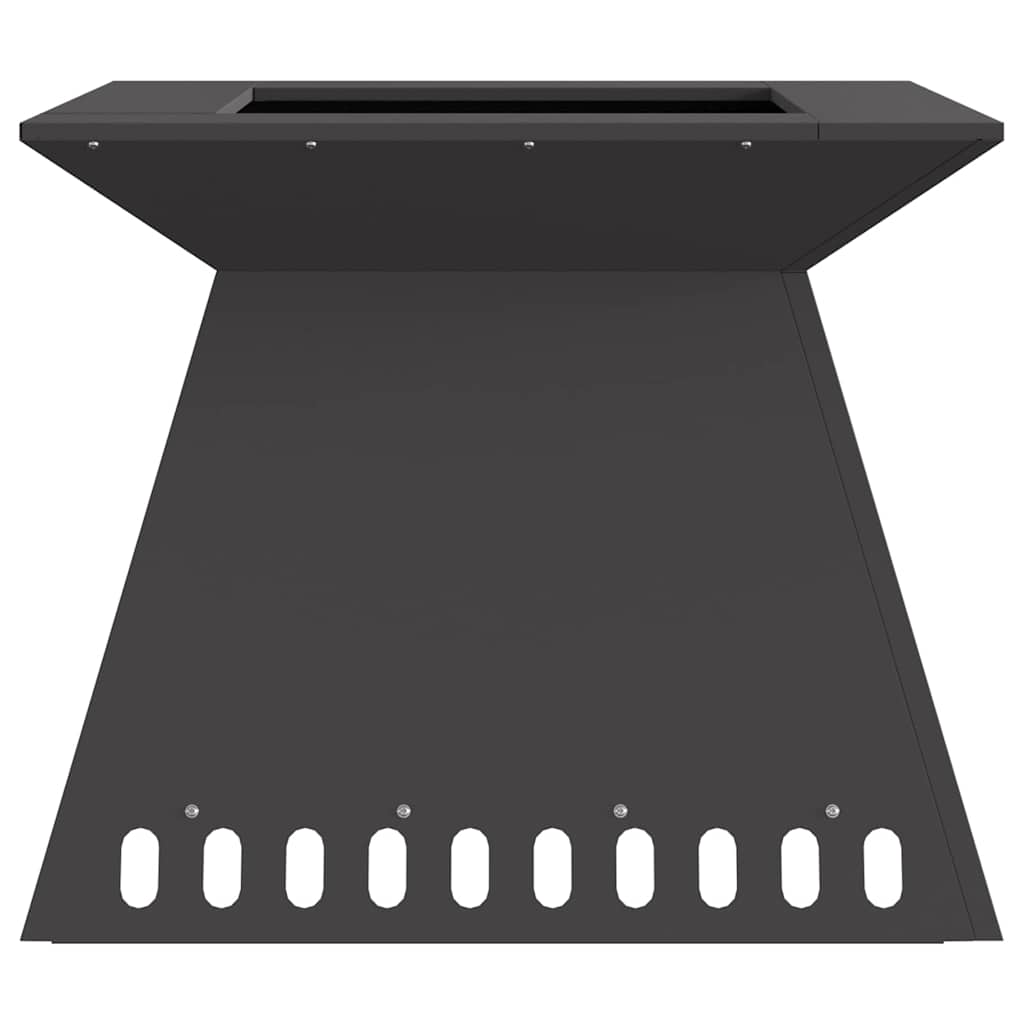 Bålplass Svart 60 x 60 x 50 cm Kaldvalsestål