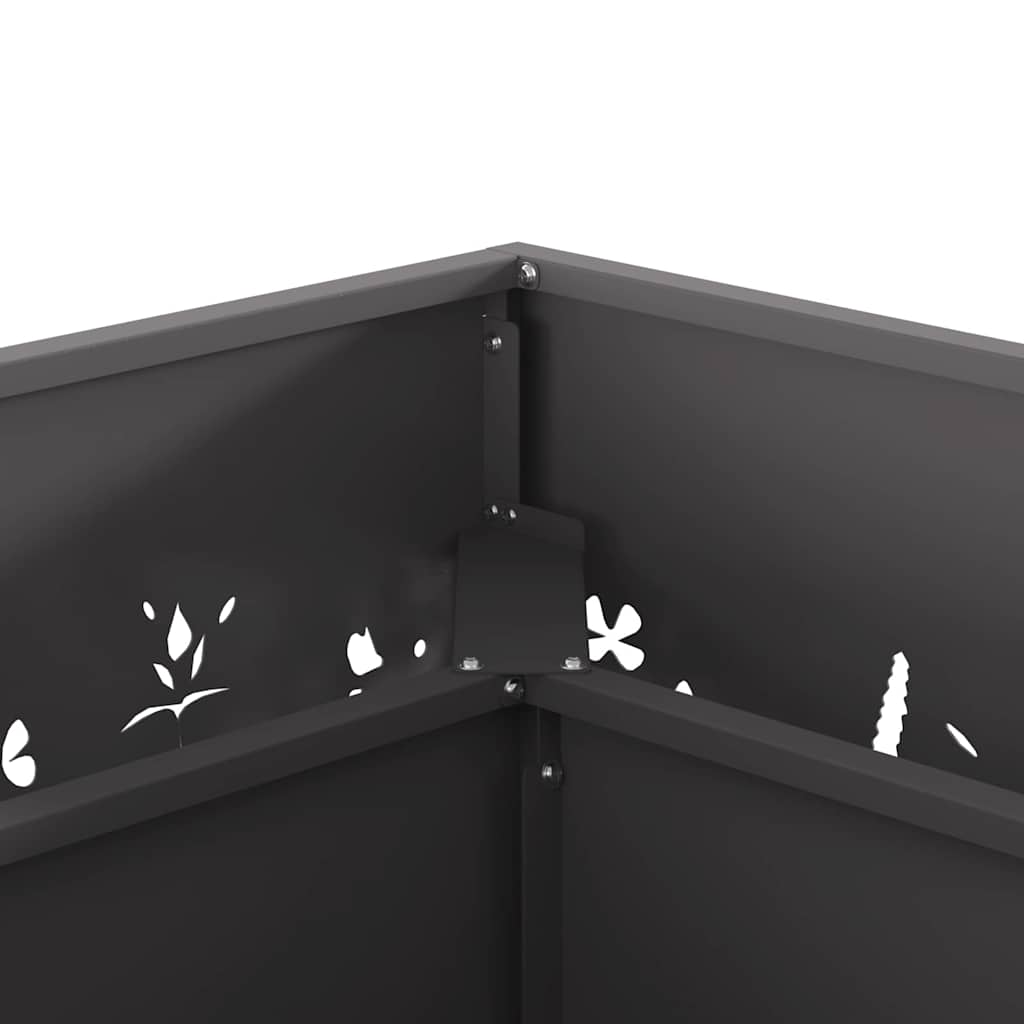 Bålplass Svart 60 x 60 x 30 cm Stål