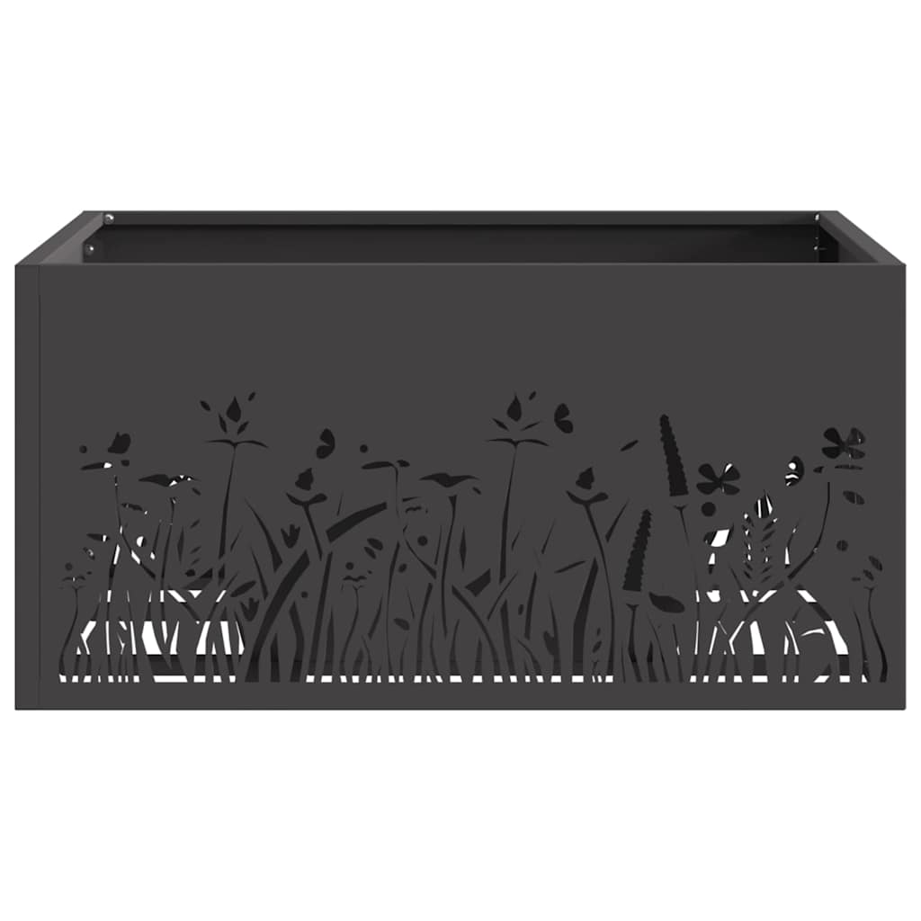 Bålplass Svart 60 x 60 x 30 cm Stål