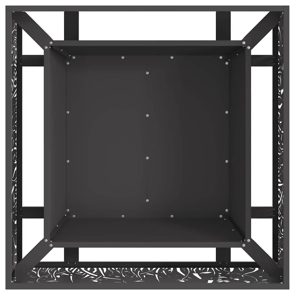 Bålplass Svart 80 x 80 x 30 cm Stål
