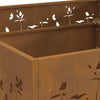 Bålplass Brun 80 x 80 x 30 cm Cortenstål