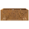 Bålplass Brun 80 x 80 x 30 cm Cortenstål