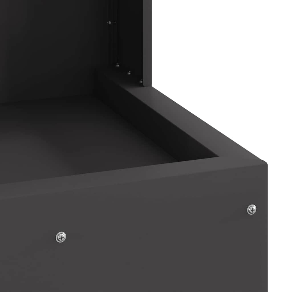 Bålplass Svart 35 x 35 x 100 cm Stål