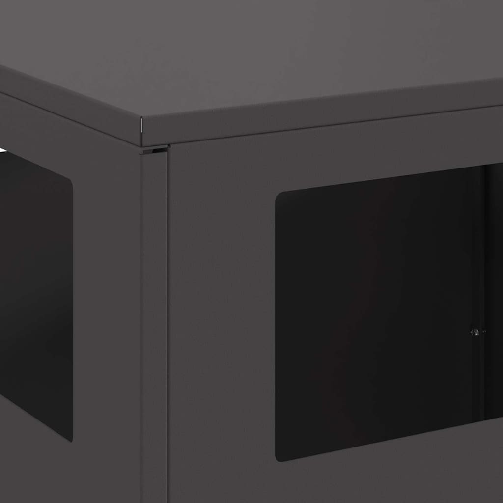 Bålplass Svart 50 x 50 x 100 cm Stål