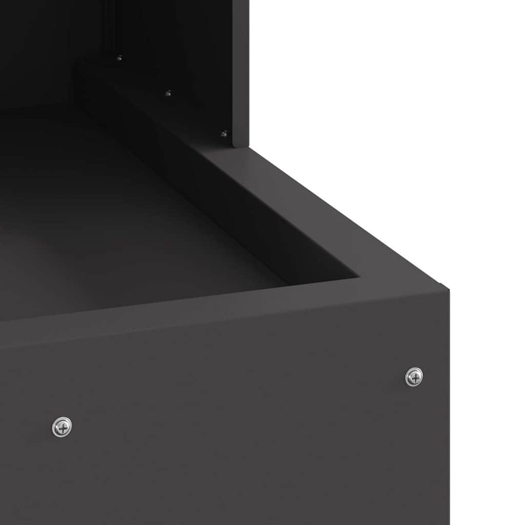 Bålplass Svart 50 x 50 x 100 cm Stål