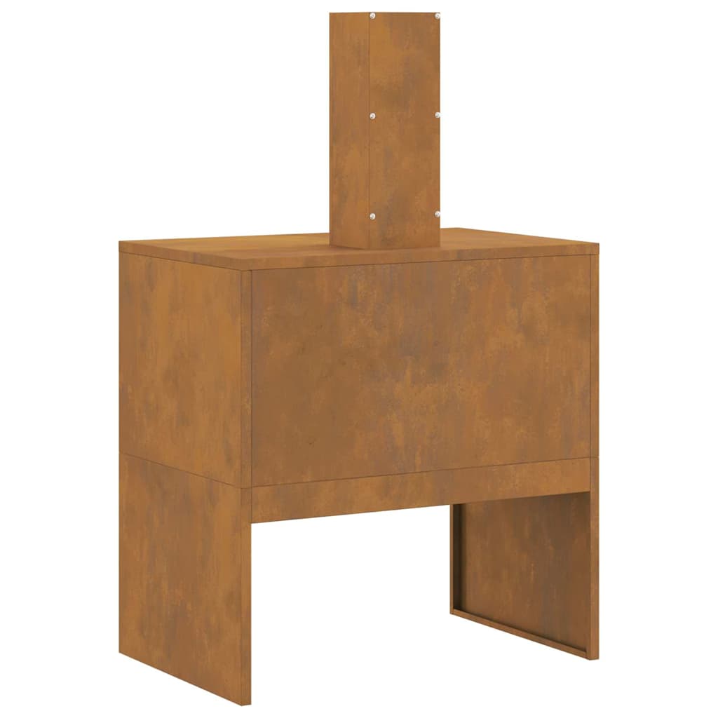 Bålplass Brun 60 x 40 x 96 cm Cortenstål