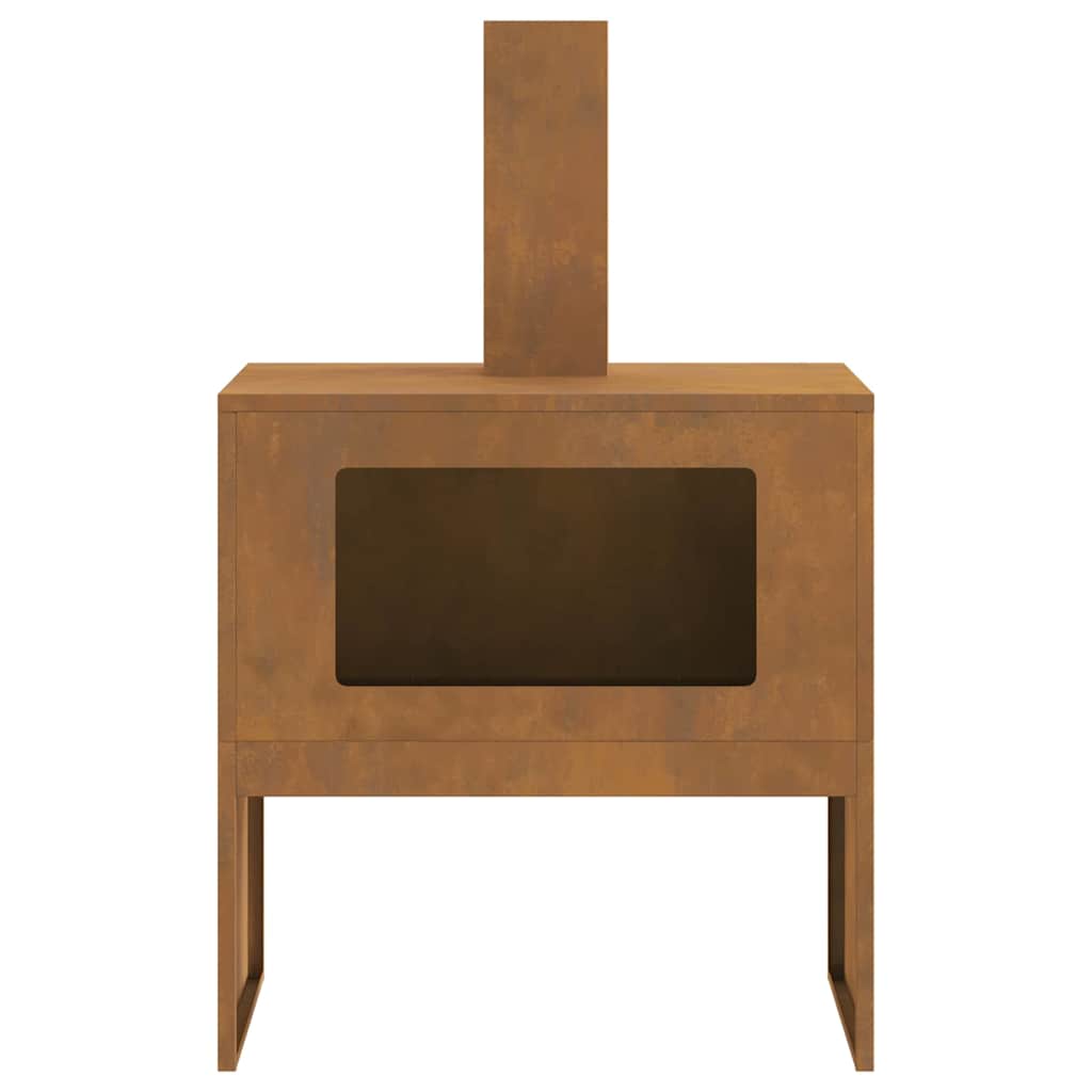 Bålplass Brun 60 x 40 x 96 cm Cortenstål