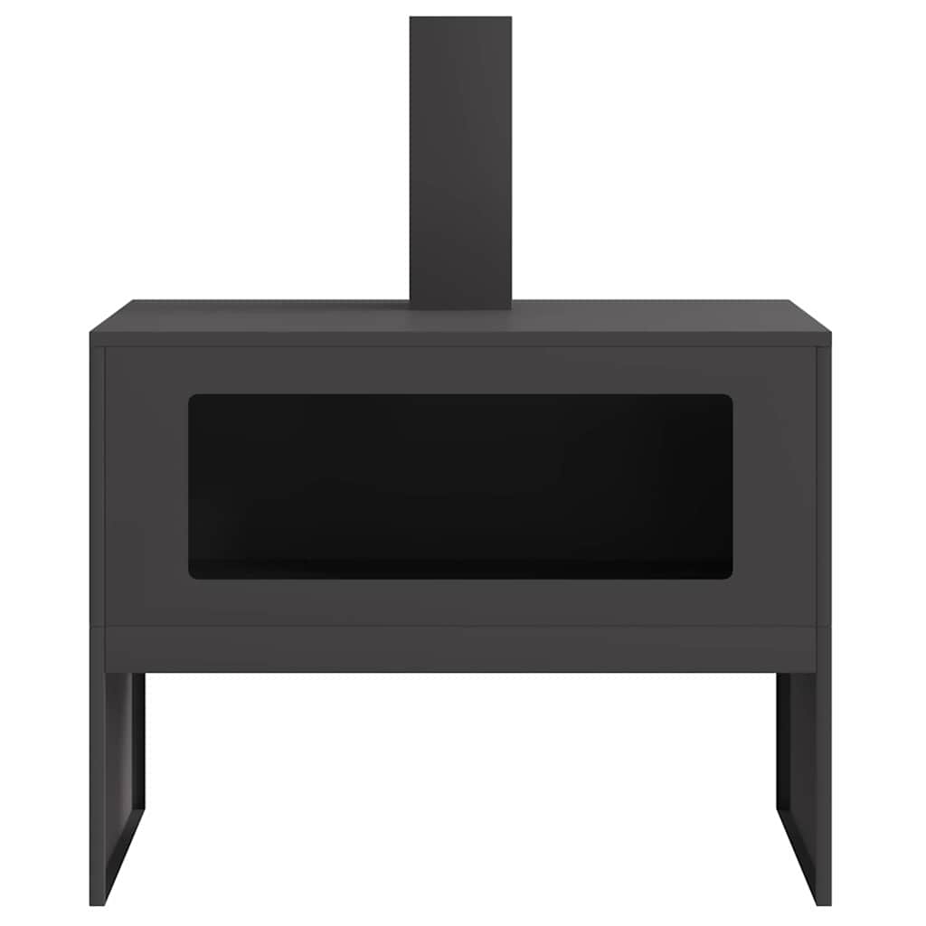 Bålplass Svart 80 x 50 x 96 cm Kaldvalsestål vidaXL