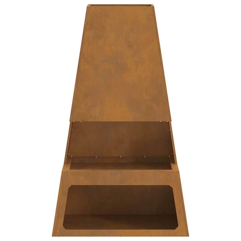 Bålplass Brun 60 x 35 x 100 cm Cortenstål
