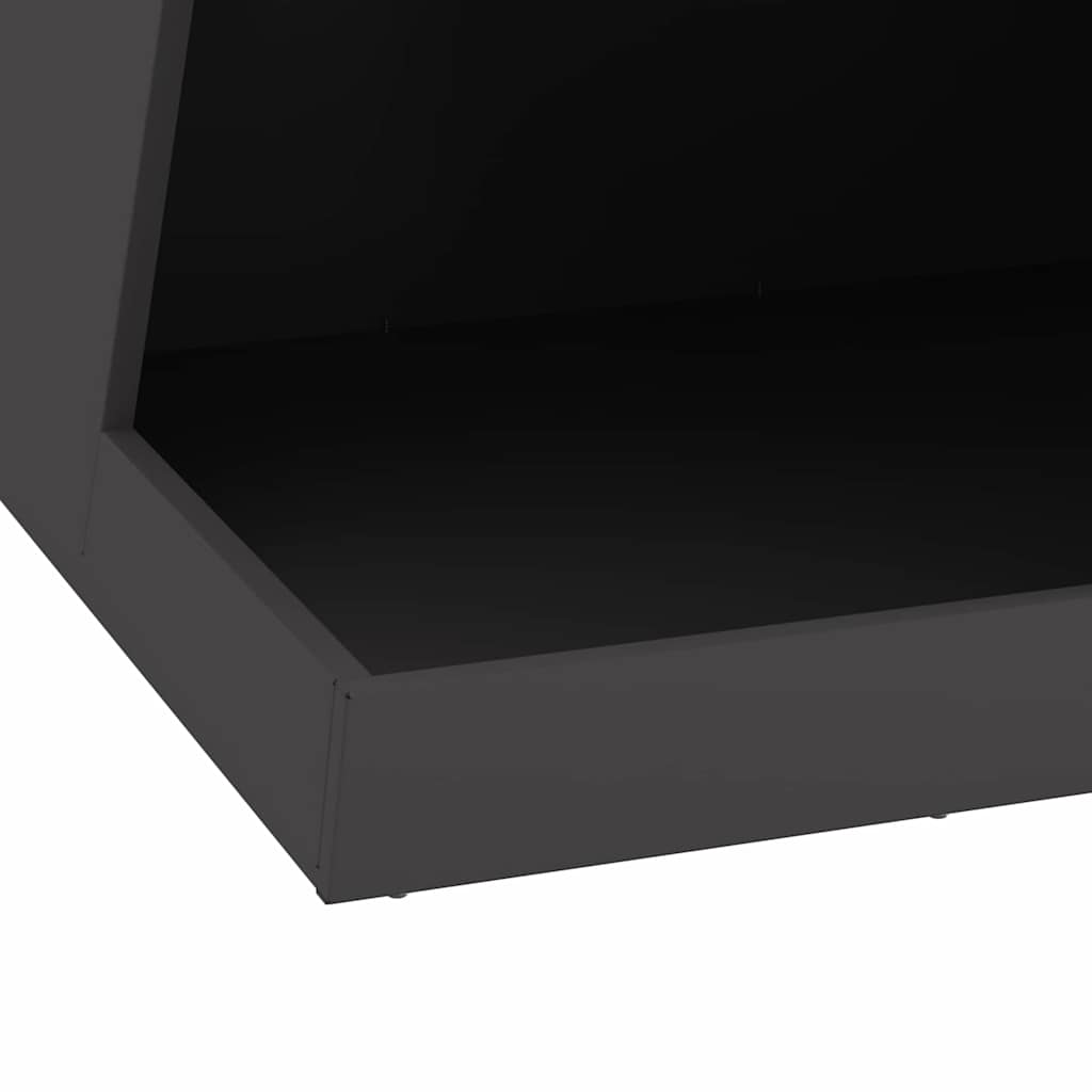 Bålplass Svart 50 x 50 x 100 cm Kaldvalsestål