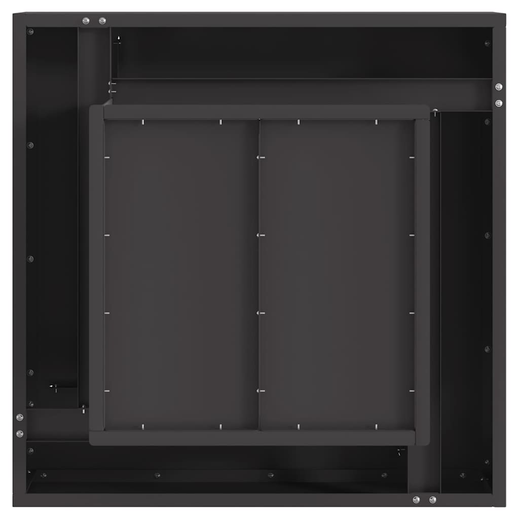 Bålplass Svart 60 x 60 x 30 cm Stål vidaXL