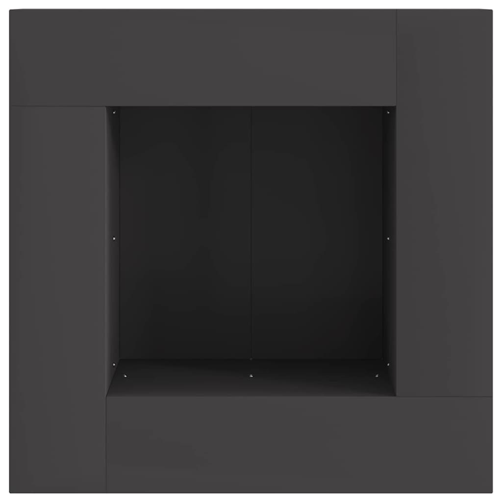 Bålplass Svart 60 x 60 x 30 cm Stål vidaXL