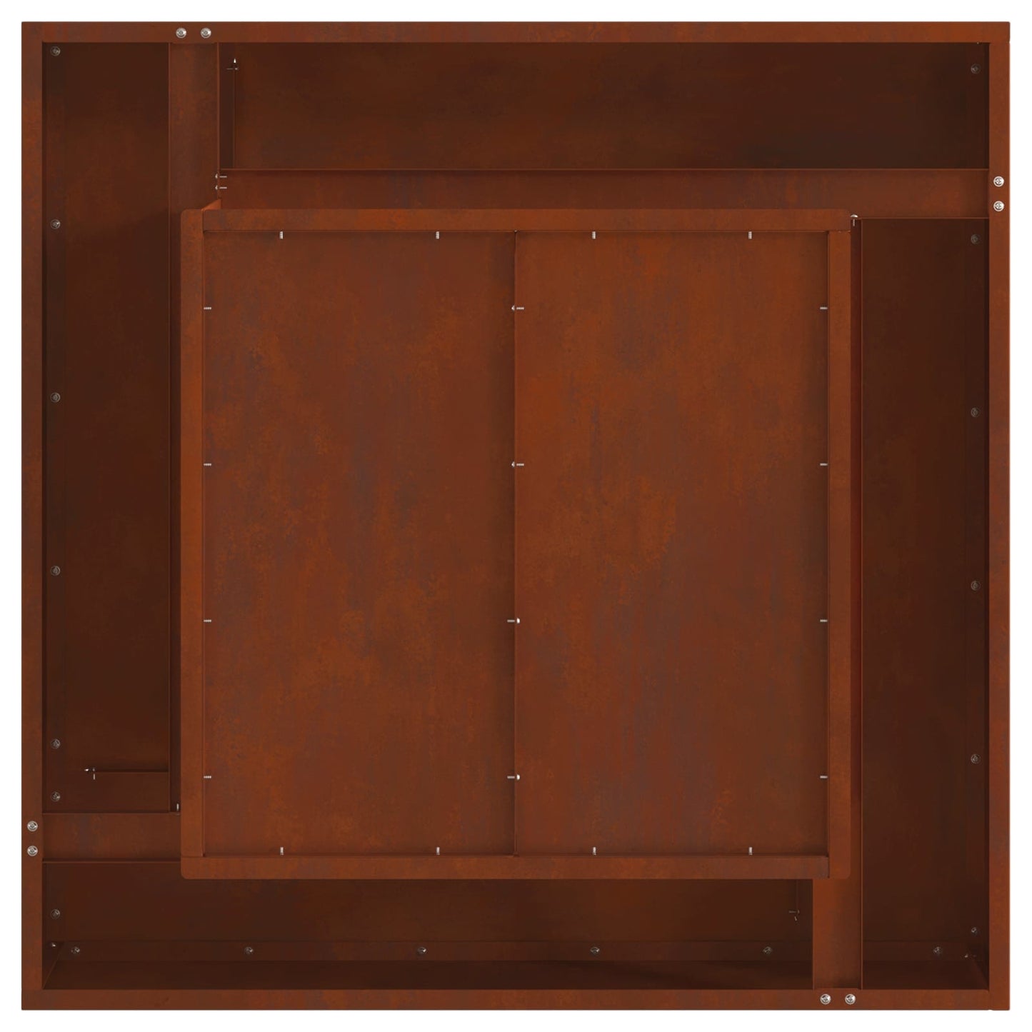 Bålplass Brun 80 x 80 x 40 cm Cortenstål vidaXL