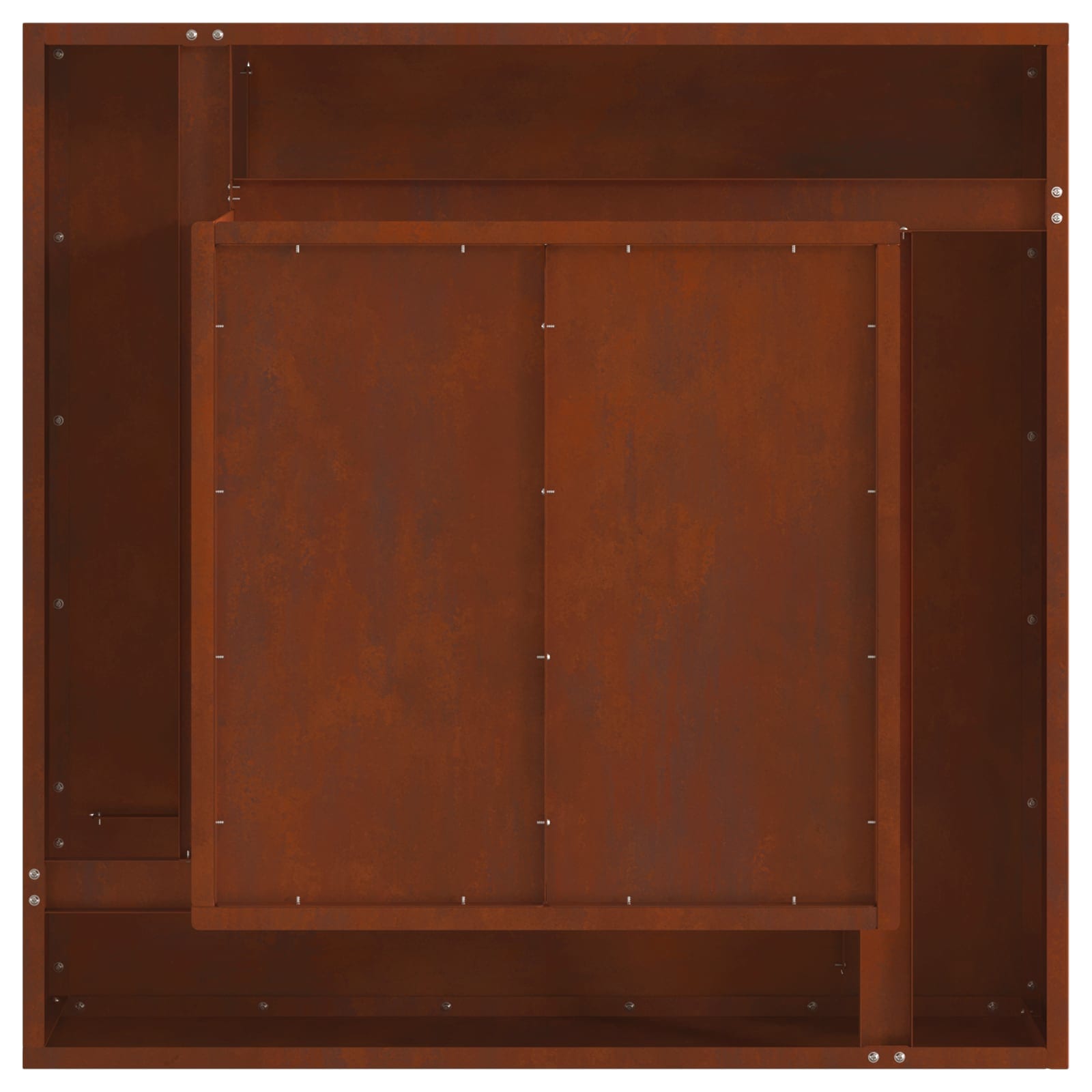 Bålplass Brun 80 x 80 x 40 cm Cortenstål vidaXL