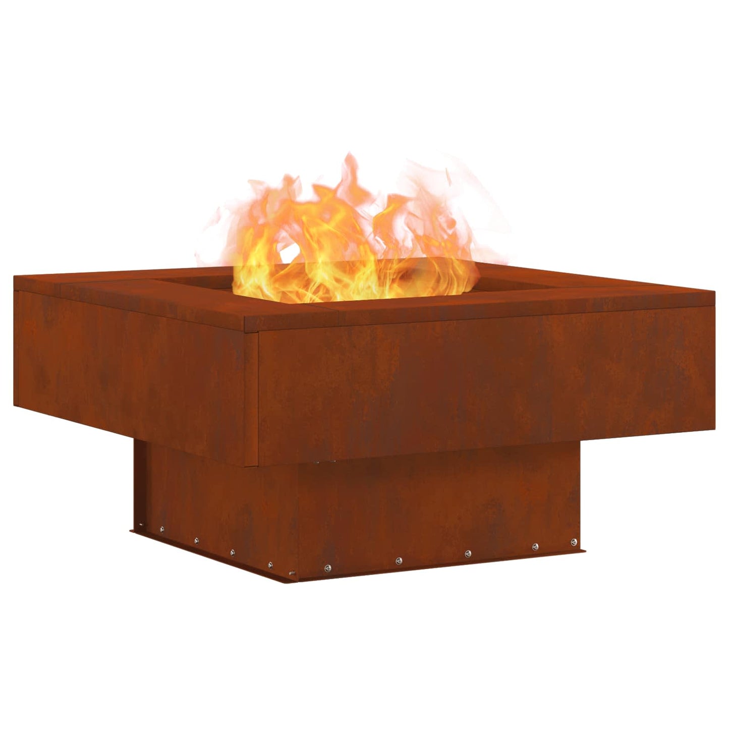 Bålplass Brun 80 x 80 x 40 cm Cortenstål vidaXL